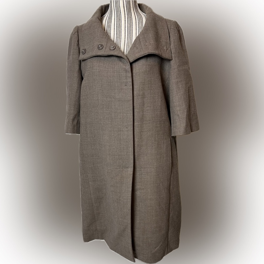 Ann Taylor Wool Coat Dress Sz Large  Career - Picture 3 of 6